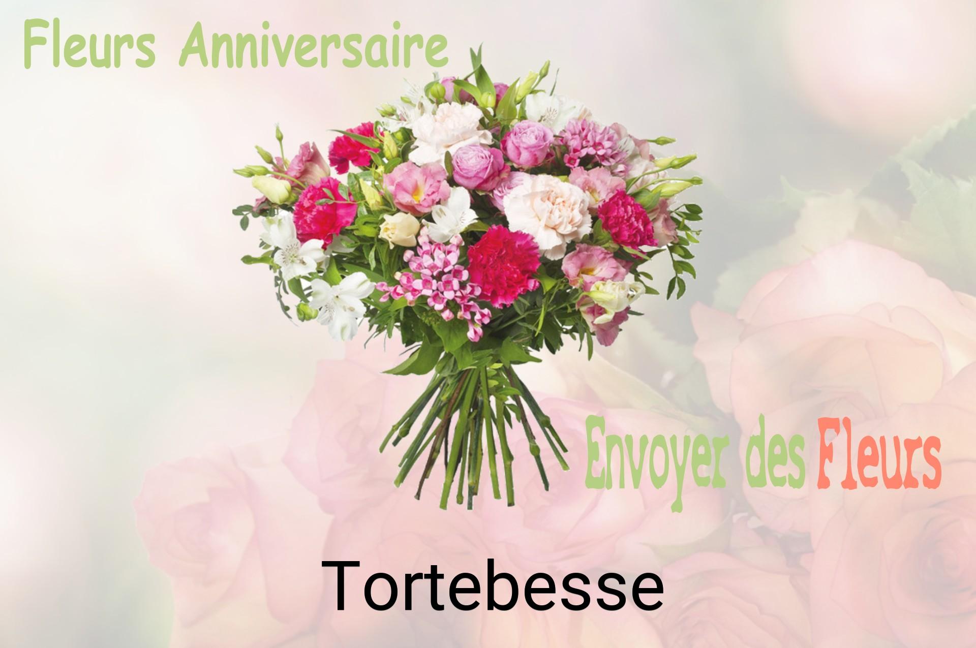 Bouquet de fleurs d’anniversaire livré à Tortebesse