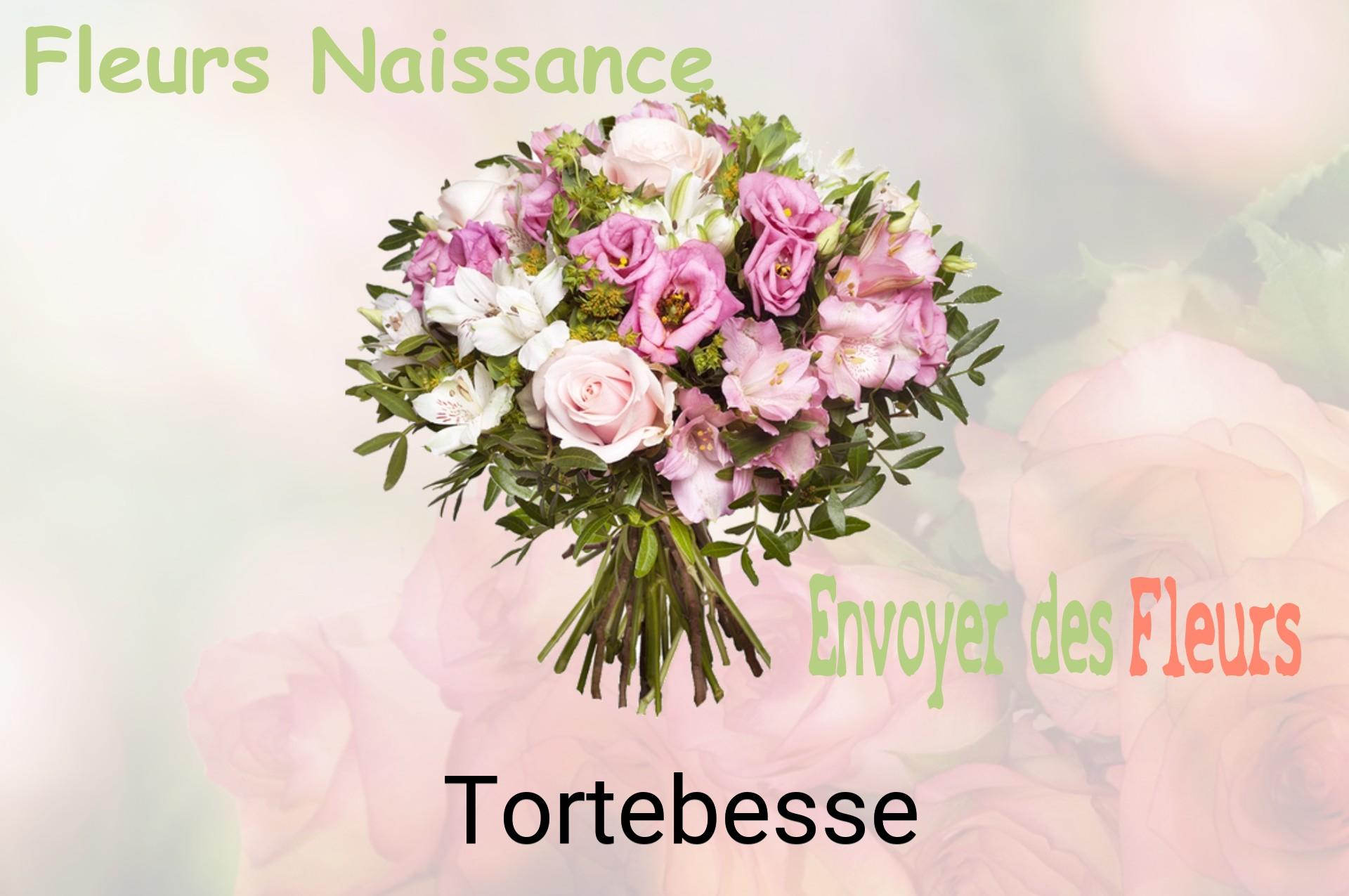 Bouquet de fleurs de naissance livré à Tortebesse